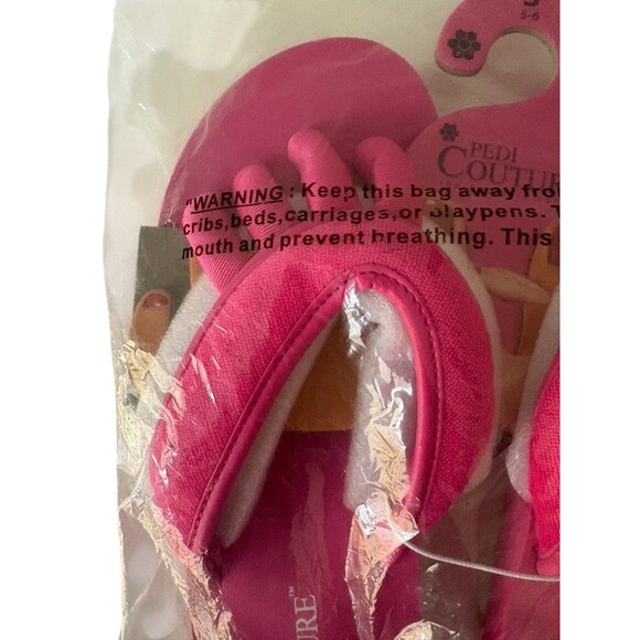 Pedi Couture Pedicure Sandals Built in Toe Separators Women’s Small Pink New! - Picture 3 of 9